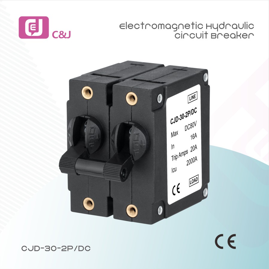 China Hot Selling CJD-30-2P/DC Push Manual Reset Magnetic 